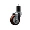 Service Caster 3.5'' Maroon Poly Wheel Swivel 1-3/4'' Expanding Stem Caster SCC-EX20S3514-PPUB-MRN-134 - alternate 1